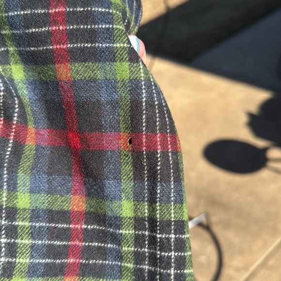 NWOT Vintage Pendleton Fringed Plaid Skirt 8 2 flaws USA made - Picture 7 of 7